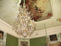 Интерьер Дворца - Бильярдная - Люстра и потолок