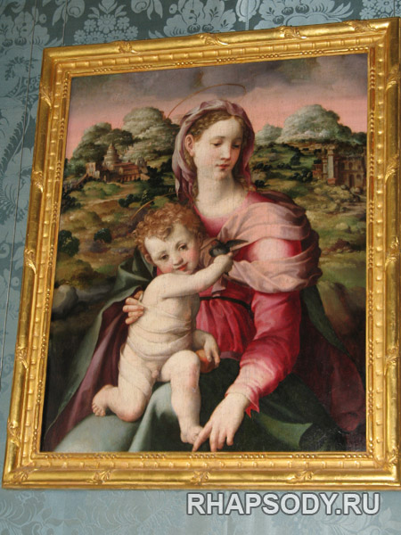 Картина "Мадонна с младенцем" - Дворец Кусково, Картинная