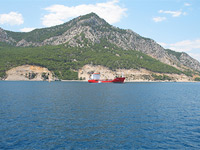Грузовое судно у побережья Турции